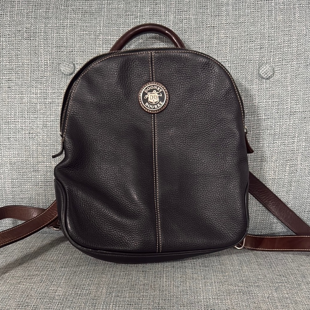 Dooney & Bourke Black Leather Backpack